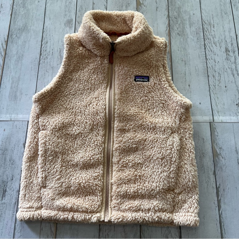 Patagonia Girls' Los Gatos Vest Sz M Color “El Cap Khaki”